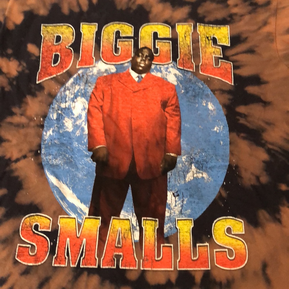 Biggie Smalls Mens Tie Dye Tee Shirt - Picture 3 of 6